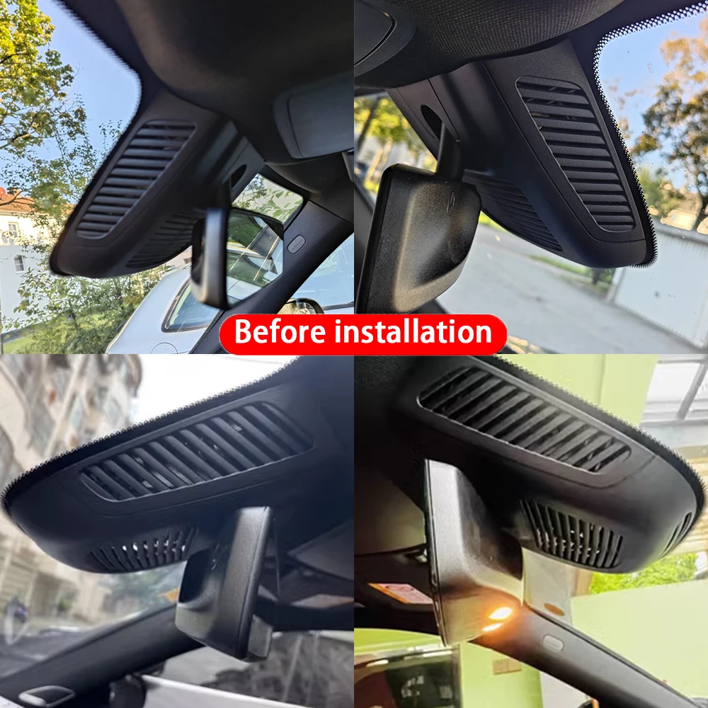 for Mercedes Benz MB GLB X247 GLA H247 EQB X243 4K Front Rear Camera Dash Cam Wifi Plug and Play Video Recorde Loop Recording