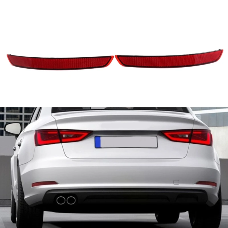 Car Rear Bumper Reflector for A3 Sedan and Cabriolet 8V Reflective Strip Cover Bar