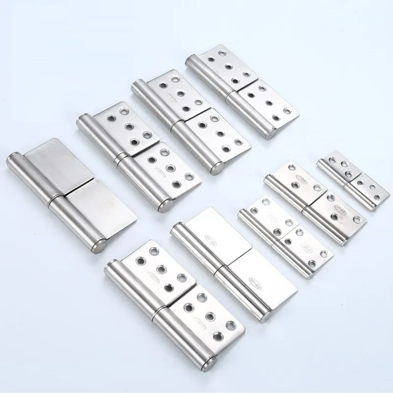 4PCS 201 stainless steel flag shaped hinge detachable fireproof door flag shaped release hinge