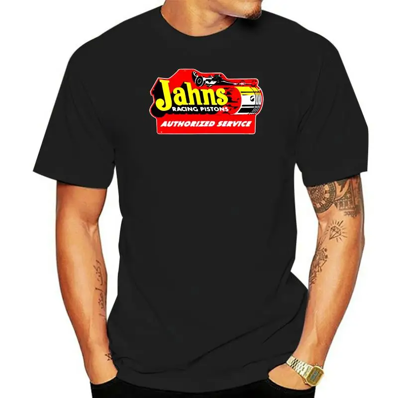 

JAHNS AUTHORIZED SERVICE T-SHIRT JAHNS PISTON RACING EQUIPMENT T-SHIRT HOT ROD