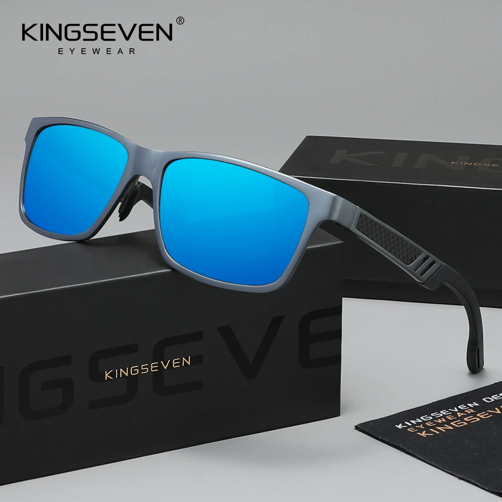 

Классические солнцезащитные очки KINGSEVEN для мужчин и женщин, антибликовые поляризационные очки UV400, модные очки высокого качества, модные оправы для очков