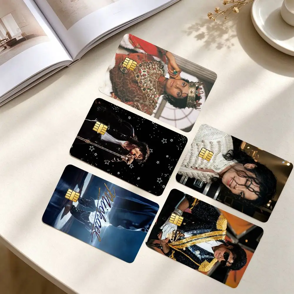 M-Michael Jackson Pop King  Credit Card HD Stickers Game Card Decal Small Chip Waterproof Sticker Gift