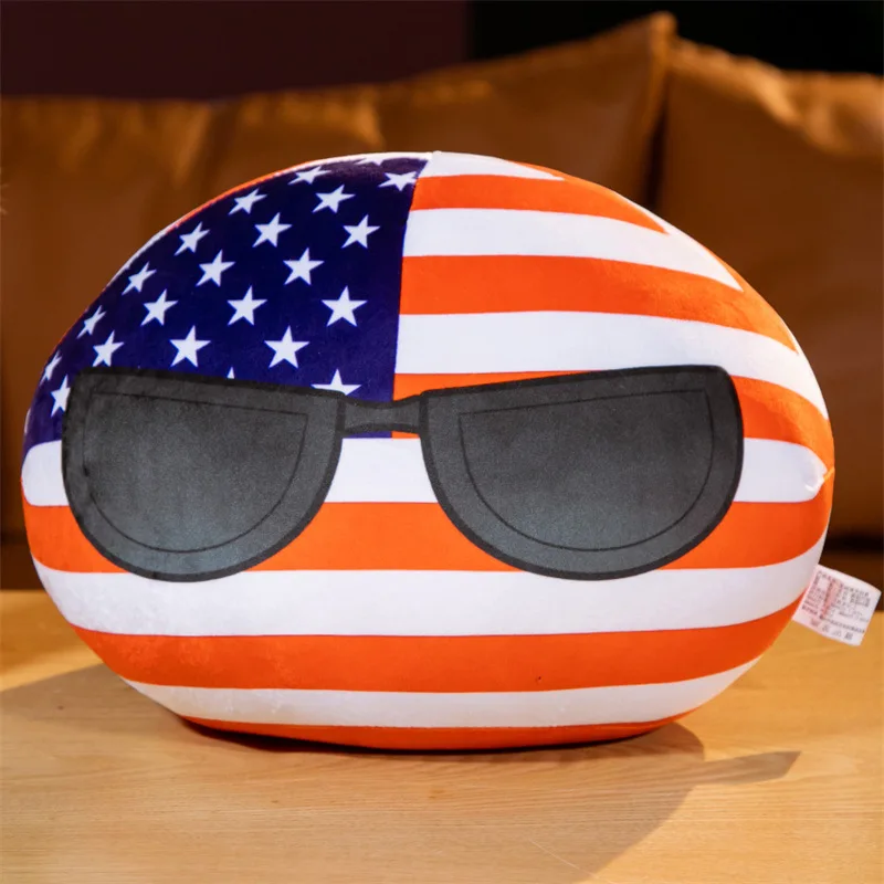 10cm Country Ball Plush Toys Polandball Bag Purse Pendant Country Balls Countryball Stuffed Doll Toy Christmas Gifts for Kids