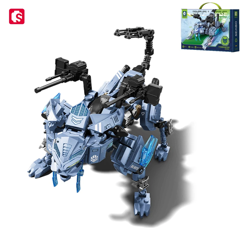 

SEMBO BLOCK Animal Mechanica Series Building Block s MOC Cheetah Робот для мотоцикла Трансформирующие блоки Детские игрушки Подарки для мальчиков