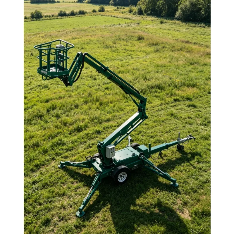 

Hot Sale Trailer Mounted Folding Spider Boom Lift 14m 16m 200kg Hydraulic Articulating Aerial Lift Towable for Construction Clea