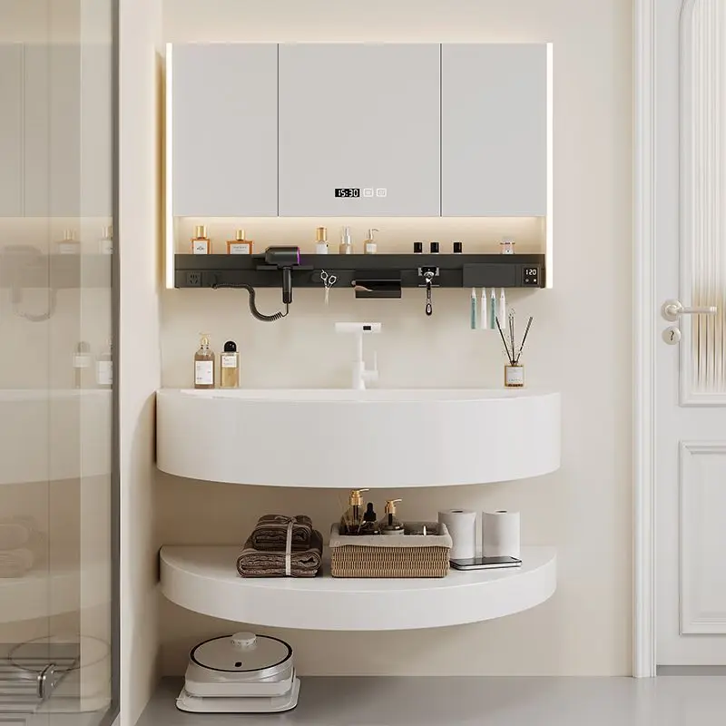 

Wash Organizer Bathroom Cabinet Designs Shelf Modern Wall Bathroom Cabinet Vanity Sink Articulos Para El Hogar Accessories