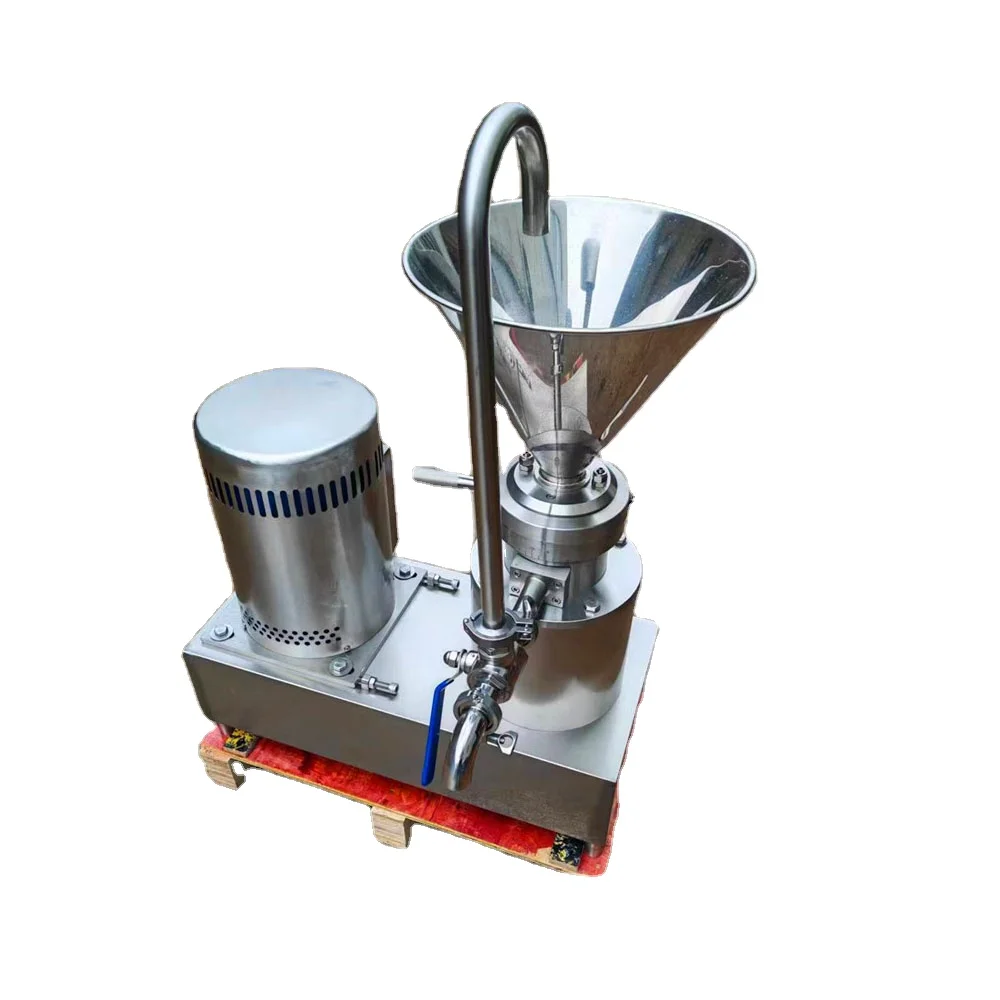 JMF-50 Three-Phase Voltage 100kg Capacity Fractional Colloid Mill Engine for Winery Food Processing Fruit Snacks Nut Flour