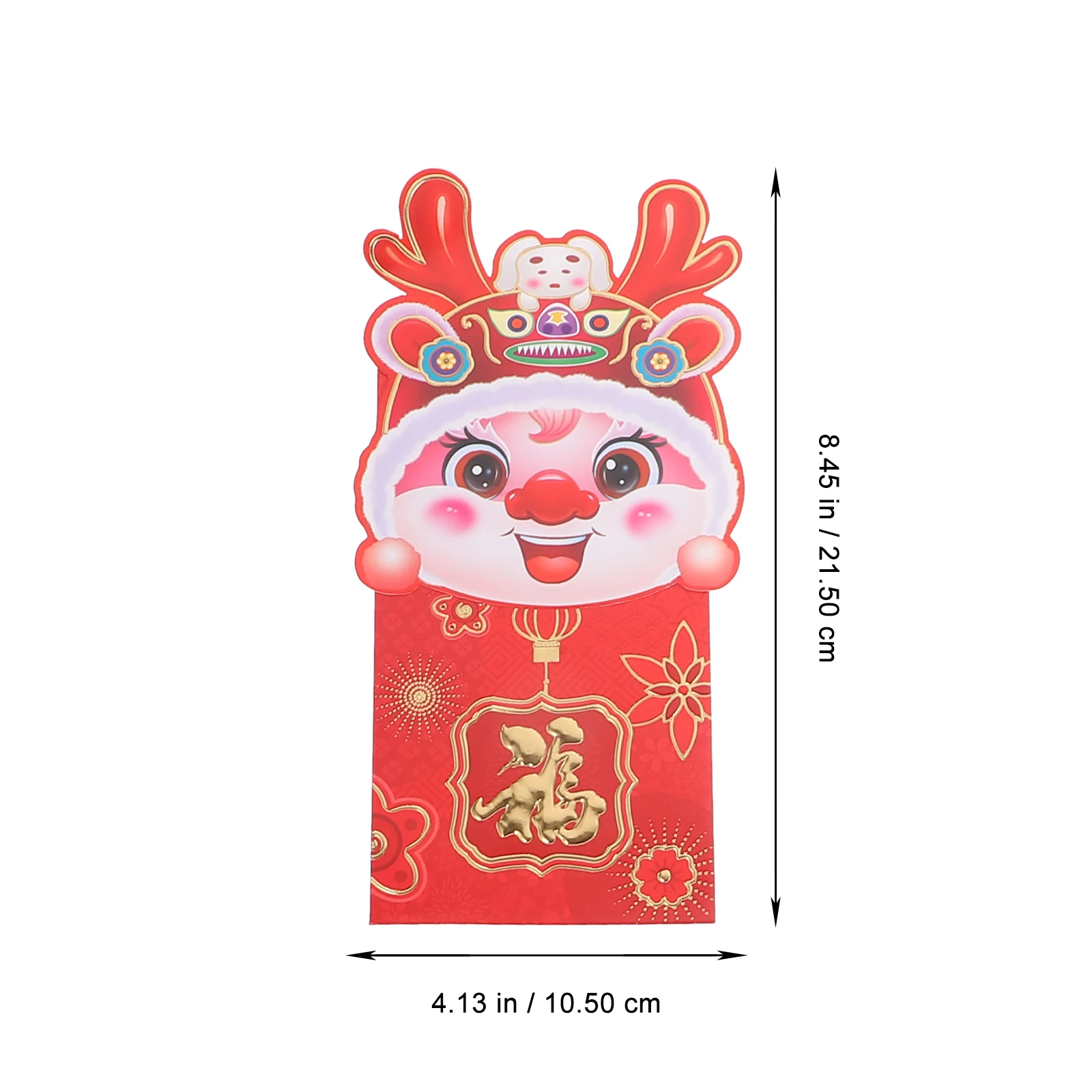 

6pcs Dragon Year Envelopes Chinese Festival Money Pouches New Year Gift Paper Red Envelopes 2024 Money Bag Dragon Pattern Red