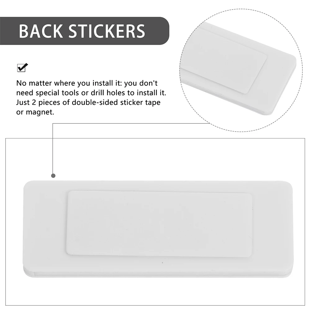 

2pcs Office Door Signboard Plastic Status Indicator Vacant In Use Slider Sign For Conference Room Restroom