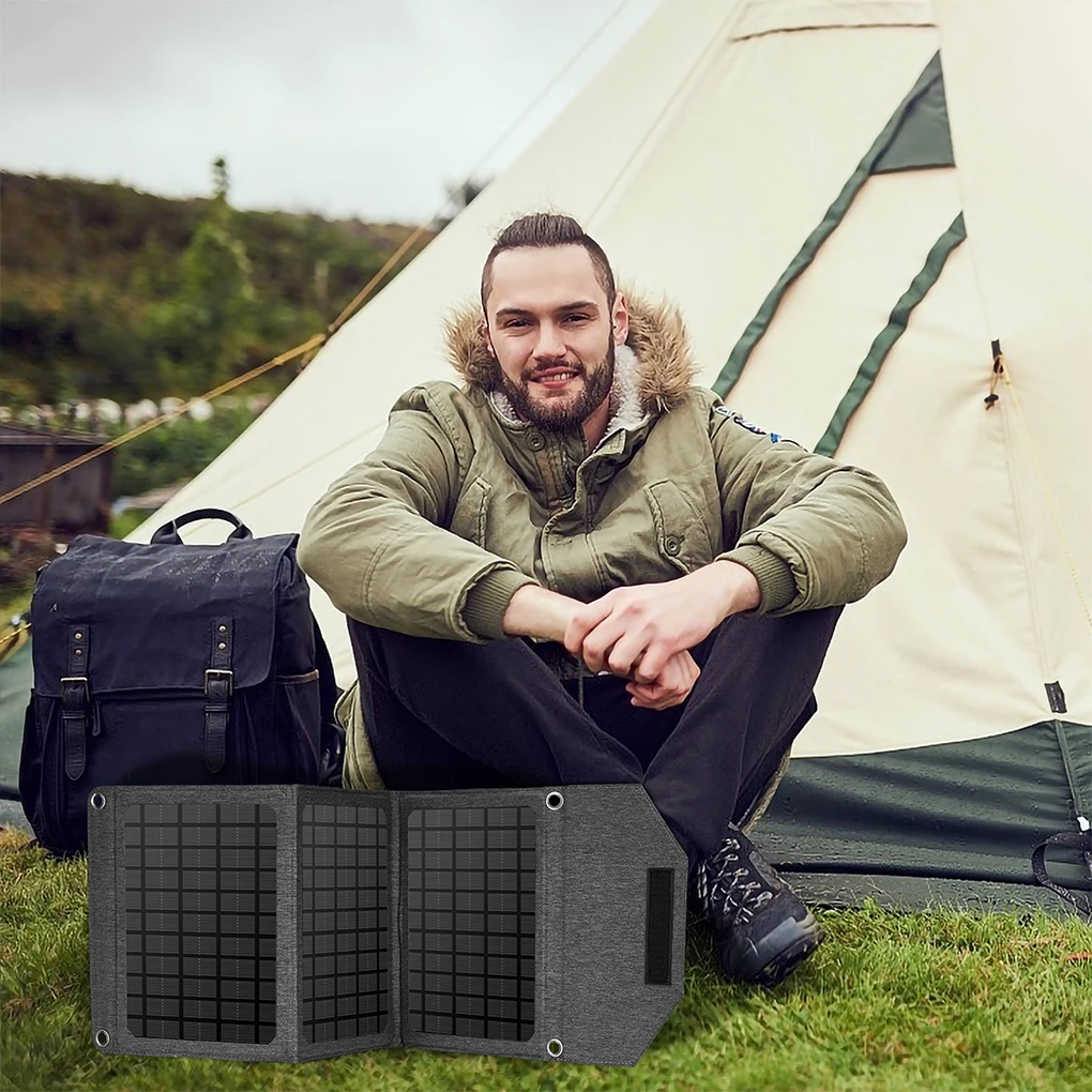 

Black Smart Fast Charge Solar Panel Charger For Efficient Recharging Suitcase Solar Panel.
