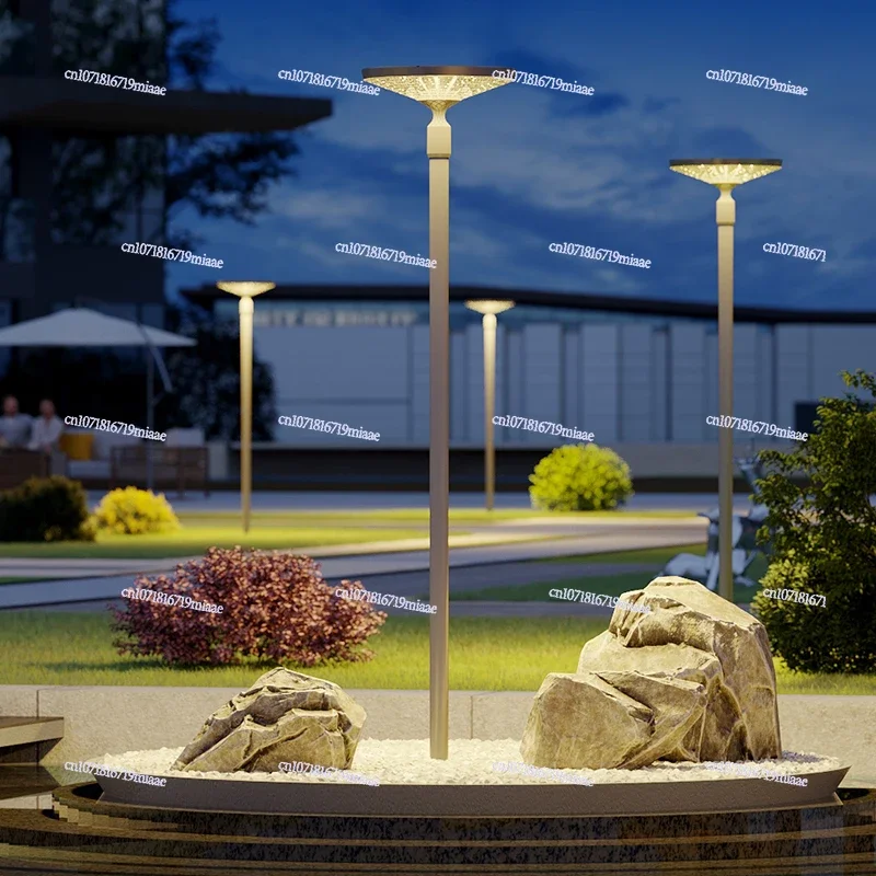 2024 new solar garden light outdoor super bright 3 meters electricity connection community street landscape high pole lighting