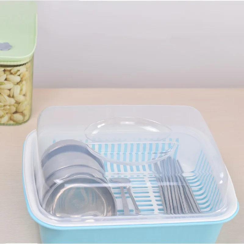 New creative plastic square kitchen tableware rack, suitable for tableware, plates, PP material, thickness 1mm, small size
