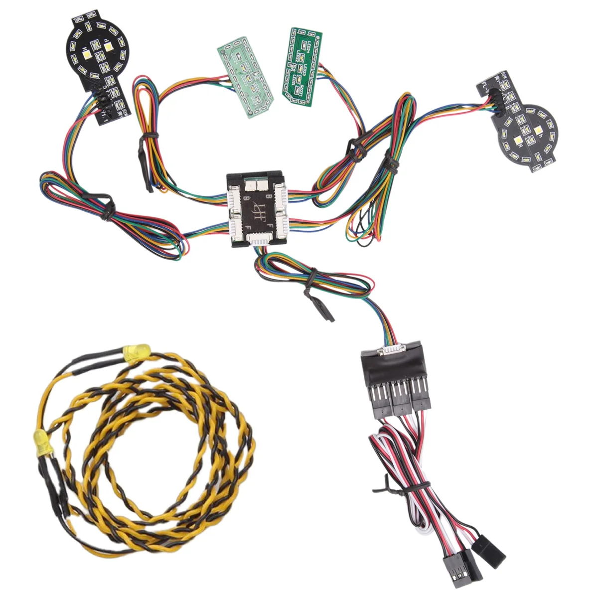 Depan belakang Linkage sistem pencahayaan LED Light Group untuk-4 2021 1/10 RC Crawler mobil suku cadang Upgrade