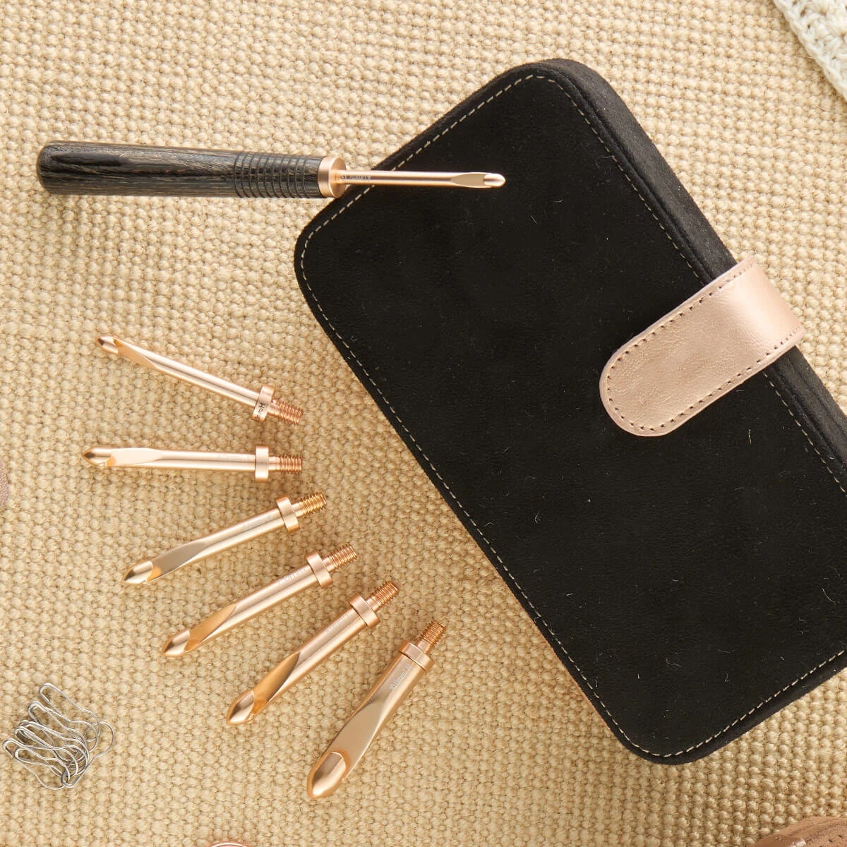 1 Set Single Ended Crochet Hoo - Wooden Crochet Hooks Ergonomic Handle ulasan dan harga