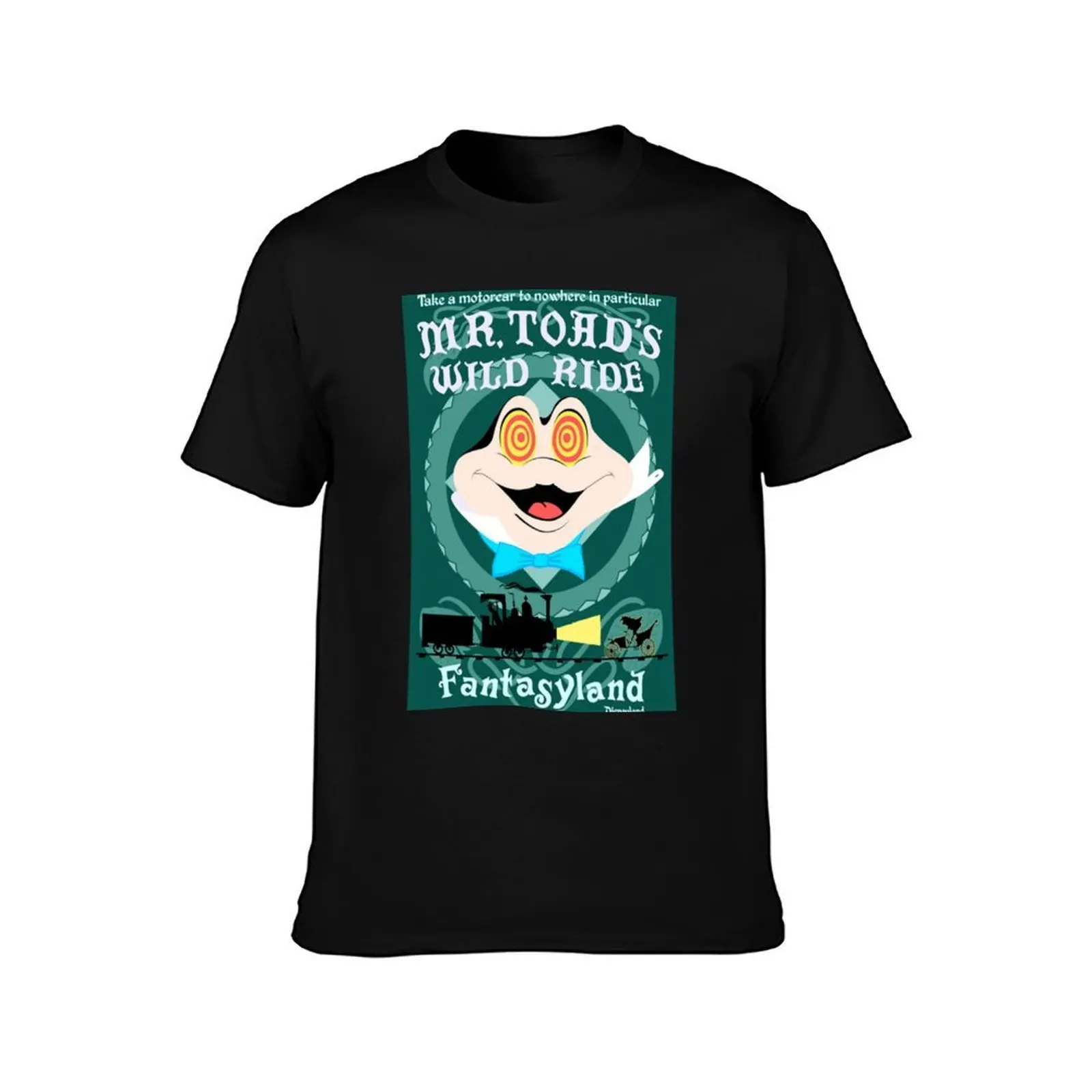 Mr. Toad&x27;s Wild Ride T-Shirt, Summer Casual Cotton Tee, Oversized Streetwear Tops, Vintage Graphic Print, Unisex Men Women