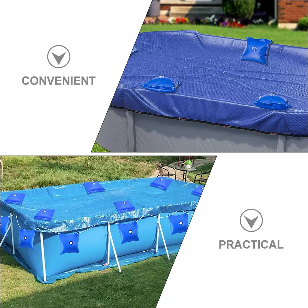 

8Pcs Pool Cover Bag Easy Installation Winterizing Kit for Above Ground Pools Weather Resistant Protection Pool Hanging Bag
