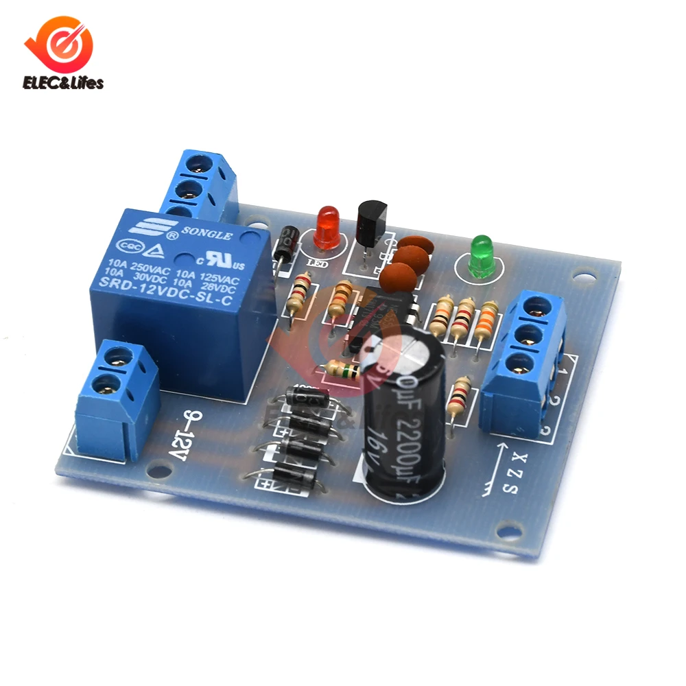 9V-12V Liquid Water Level Controller Sensor Automatic Pumping Drainage Water Level Detection Water Short Protection Pump Control