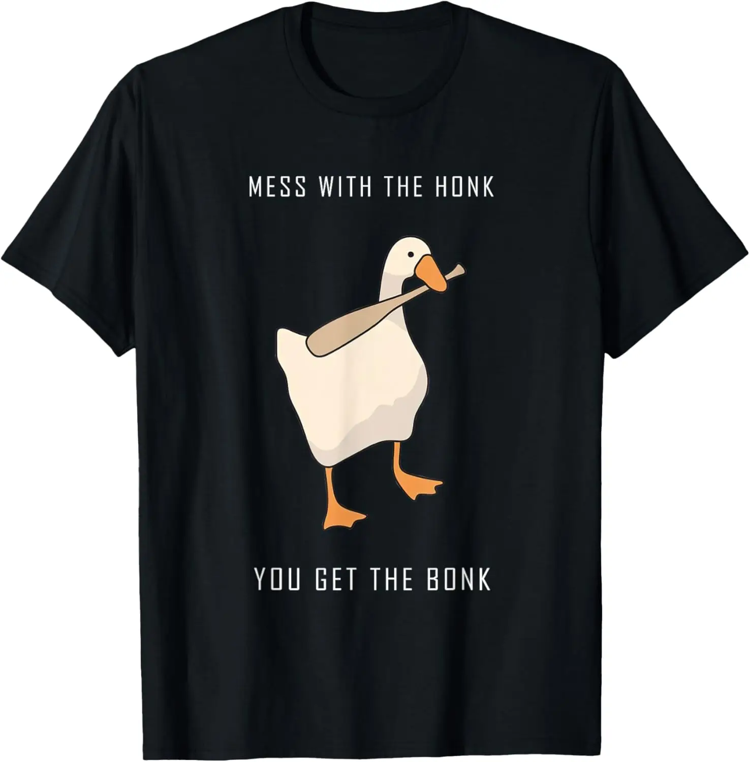 Untitled Goose Game Funny Family Gaming T-Shirt 100% Cotton Trendy Y2K Short-Sleeve Tee – Soft, Quick-Drying, &