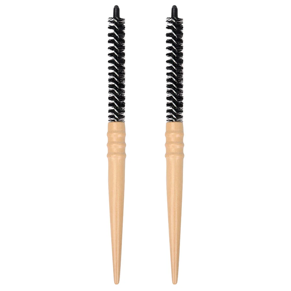 2 Pcs Hairdressing Small Roller Comb Large Round Brush for Blow Drying Men Curling Curly Decorative Hairbrush Women