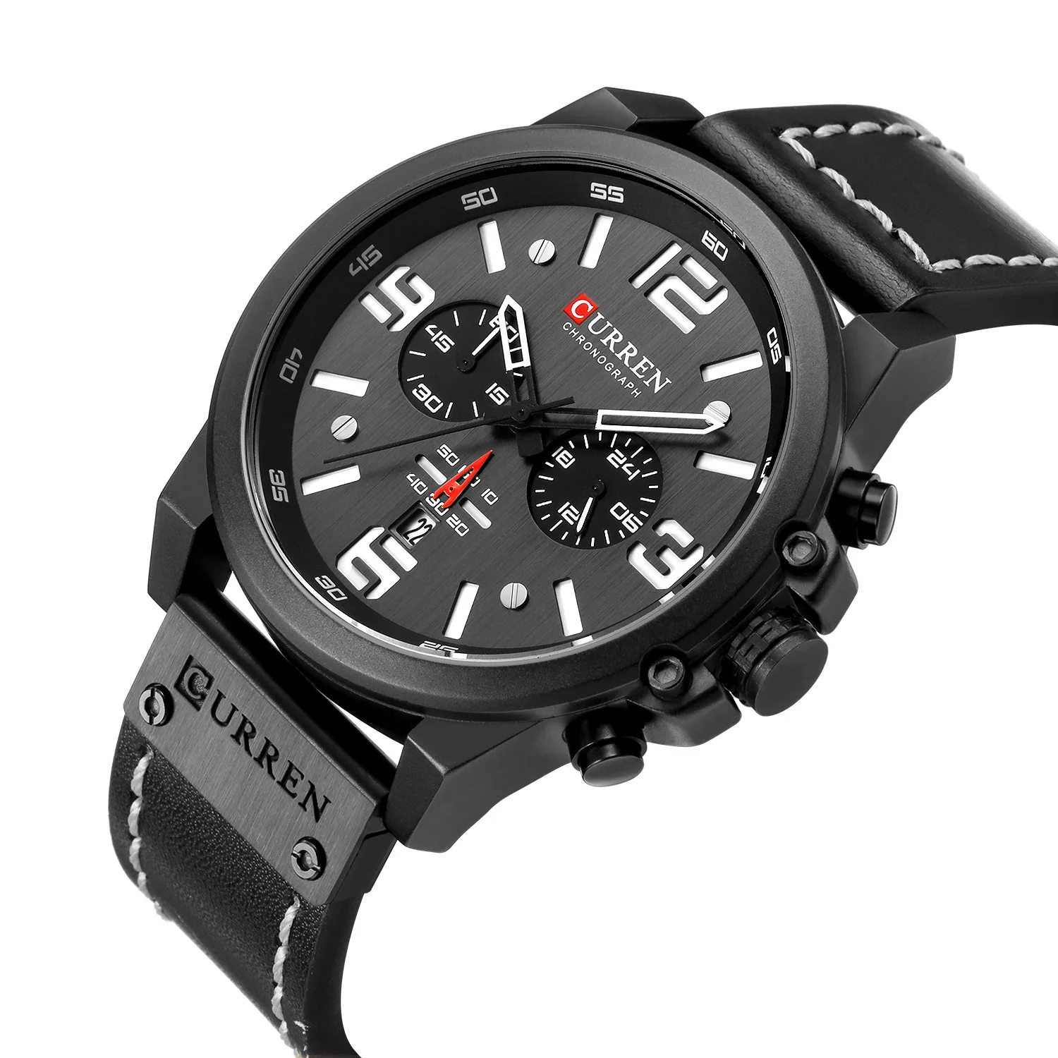 CURREN 8314 Men's Watch Unique Sports Quartz Watch Calendar Waterproof Belt Wrisrtwatch Birthday Gift for Male