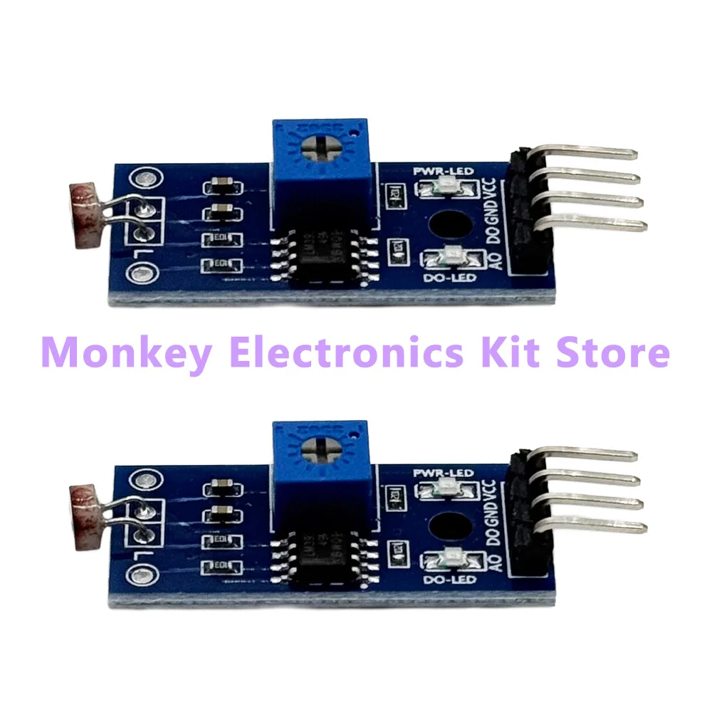 2PCS Moudle 4-pin photosensitive sensor module light detection photosensitive resistor module photosensitive diode LM393