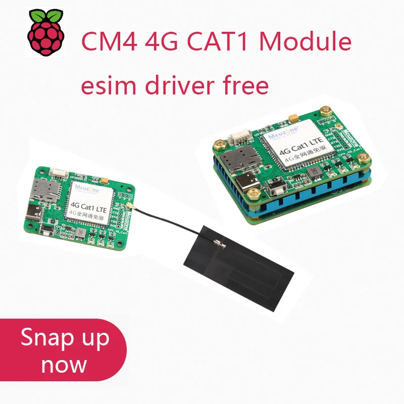 

CM4 4G CAT1 Module ,esim driver free raspberry Pi,NVIDIA Jetson Nano ,orange Pi,ARM9,UART or USB comm ,Ubuntu ,RPi OS,Linux