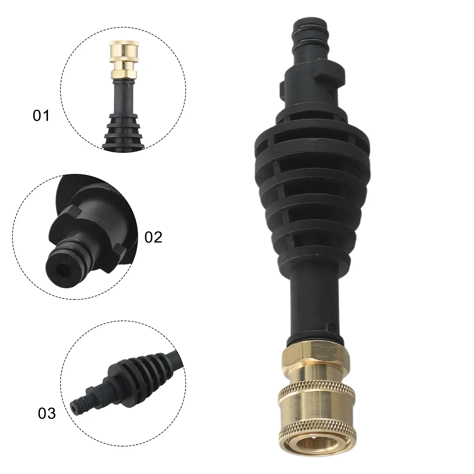 Compatible Extension Rod Adapter For WORX WA4013 Short Lance Number 60046622 Designed To Adjust Length Of Pressure Washer Lance
