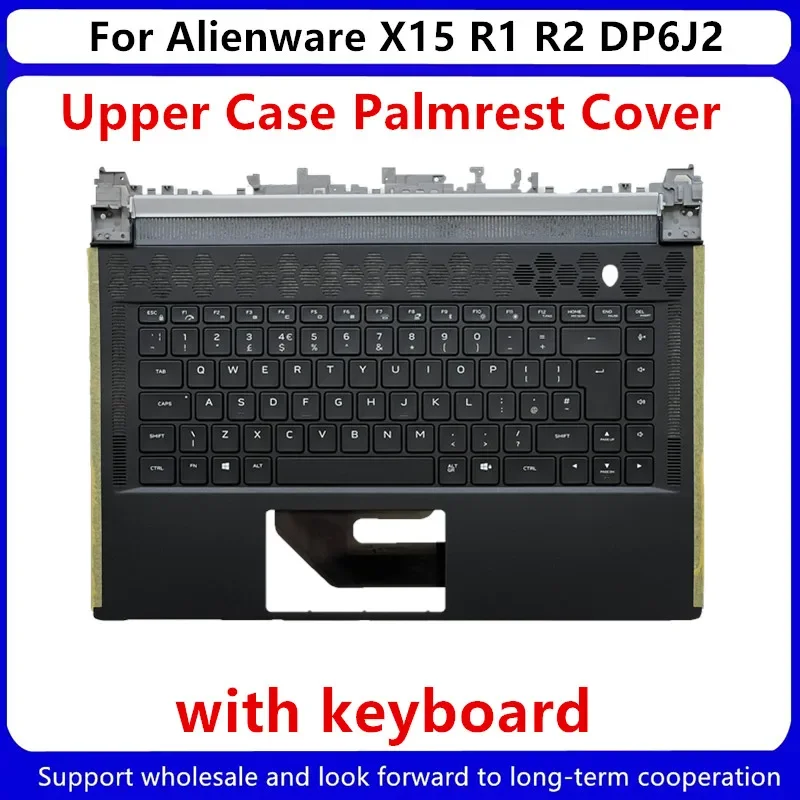 Capa para palmas com teclado, Alienware X15, R1, R2, DP6J2, Novo