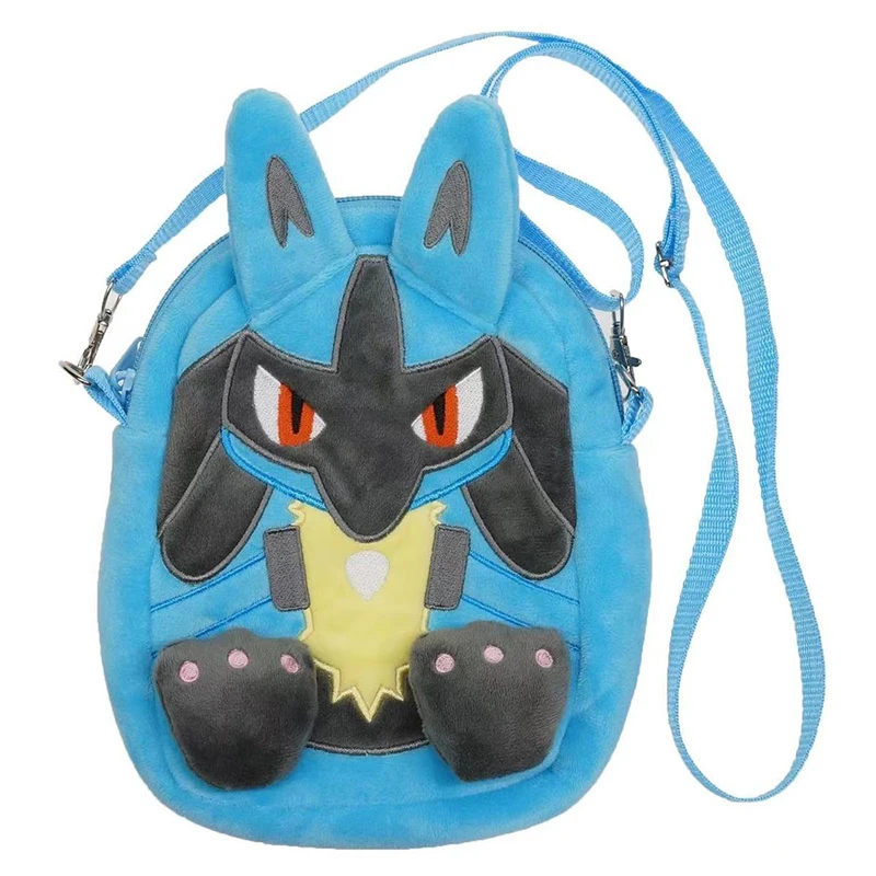 Pokemon Animation Game Peripheral Toys Rowlet Lucario Cartoon Bundle Capacity Cute Cloth Crossbody Bag Drawcord Storage Bag