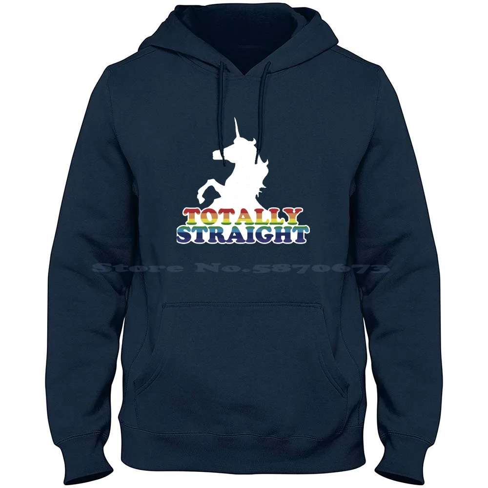 Totally Straight Essential 100% Cotton Hoodie T Shirt Totally Straight Essential