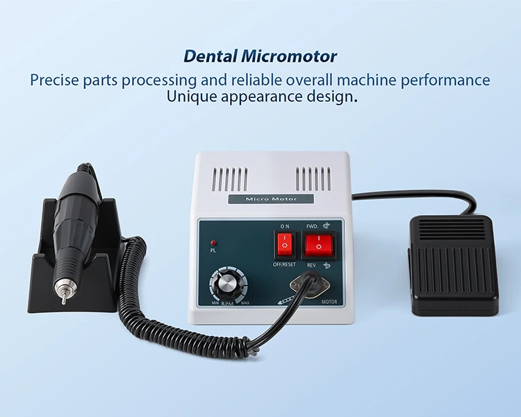 AZDENT Dental-Poliermikromotor mit 35000RPM Handstück-Set, Marathon Schnitzmaschine, Mikromotoreinheit, Laborzahnmedizin-Werkzeug – Detail 4