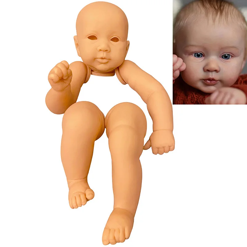 NPK 21 ''Pedações de boneca inacabadas e sem pintura Reborn Baby Piper By ANDREA ARCELLO Cor fresca Soft Touch realista com COA