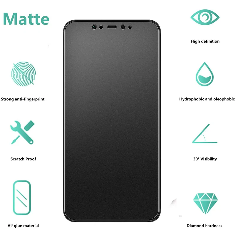 For Samsung A22 5G A21S A41 A40 A50S A20 A30S S21FE S22 A10S A42 A70 Full Glue Matte Ceramic Soft Frosted Screen Protector Film