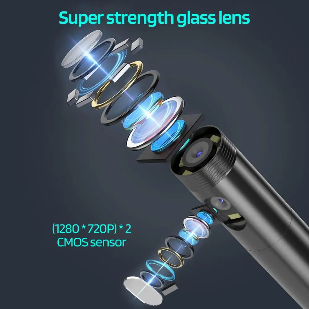 Phone Supplies Inspection Endoscope Camera with Light Ip67 Waterproof Borescope for Phone 1080p Easy Connection Inspection Scope