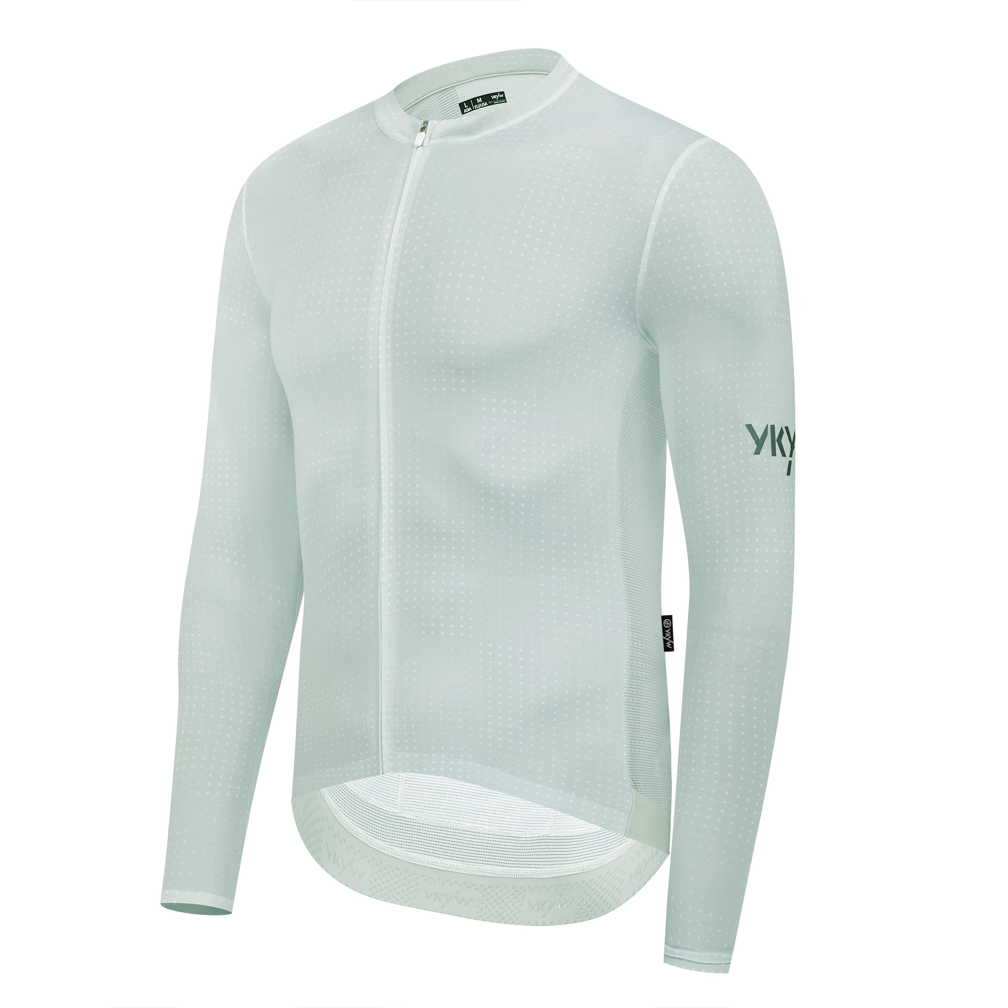 YKYWBIKE UPF 50+ Herren Kurzarm-Radtrikot Nahtloses Rennrad-Shirt Fahrrad MTB Langarm-Radkleidung Atmungsaktiv – Detail 32