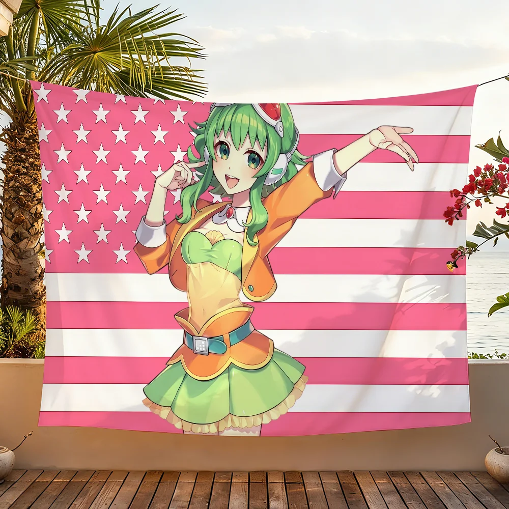 Virtual Singer G-Gumi-S flag Room Decoration Wall Tapestry Hanging Aesthetic Bedrooms Advertising Banner