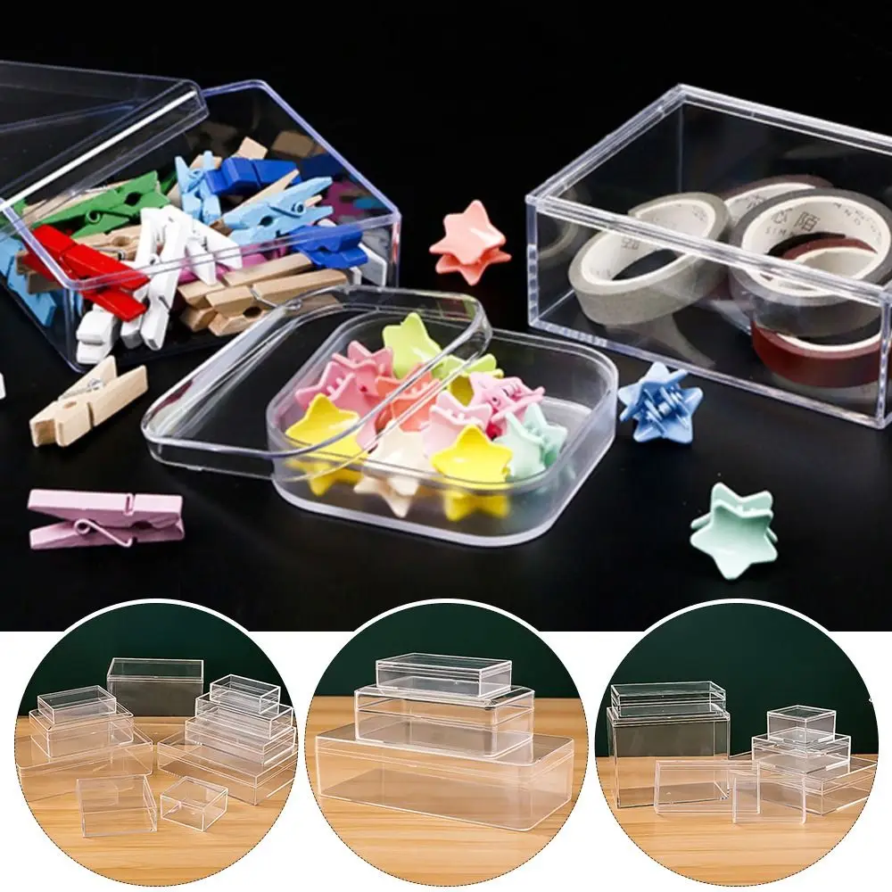 Thickened Rectangular Acrylic Storage Box High Transparency Food Gift Packaging Plant Landscaping Transparent Box