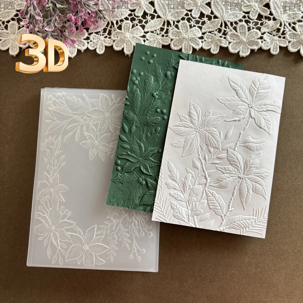 3D Texture Board Plastic Embossed Embossed Board Die DIY Embossed Print Clip Album Greeting Card Handheld Decoration Materials