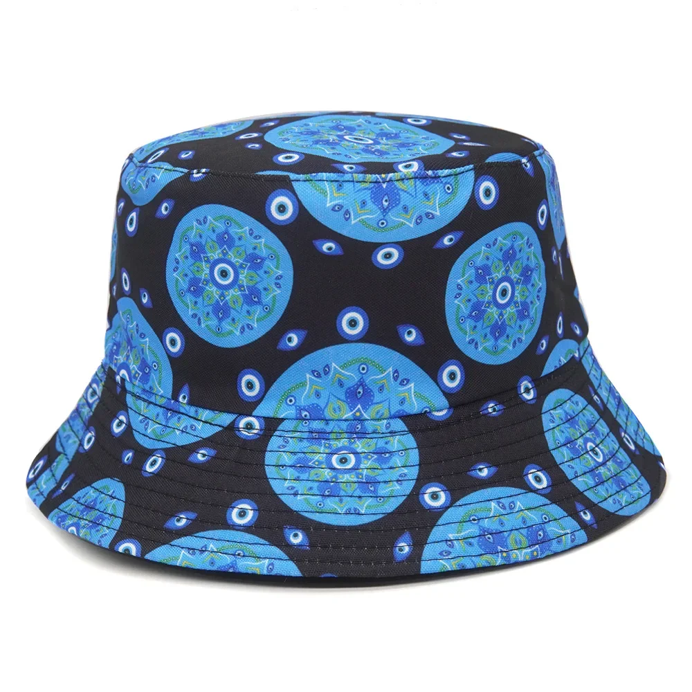 Fashion Print Bucket Hat Summer Men Fisherman Caps Hats Women Hip Hop Cartoon Beach Cap Unisex Panama Hat Female 2024