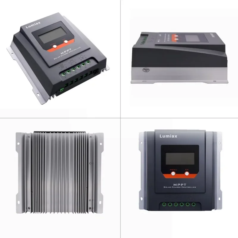 Lumiax 12V 24V Gel Acid Lithium Batteries Mppt Solar Charge Controller 20A 30A 40A Bluetooth RS485 Function