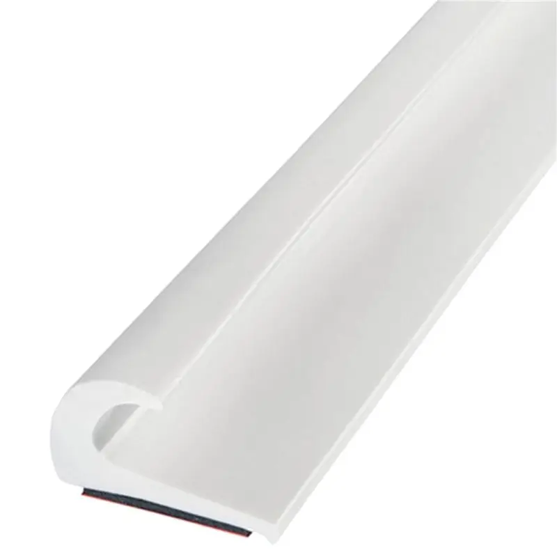 2X RV Caravan Roof Rainwater Gutter PVC Water Channel Easy Install Motorhome Roof Drainage System White