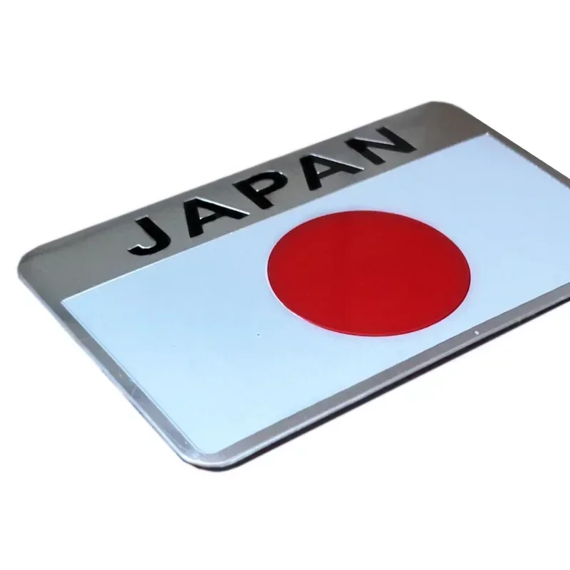 Japan Japanische Flagge Schild Emblem Metall Abzeichen Auto LKW Motorrad Karosserie Stoßstange Garnieren Styling Aufkleber Autozubehör – Detail 6
