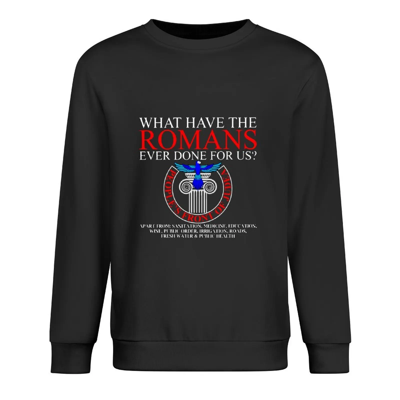 

Monty Python What Have The Romans Ever Done For Us Pullover mens clothes men's clothing aesthetic sweatshirts