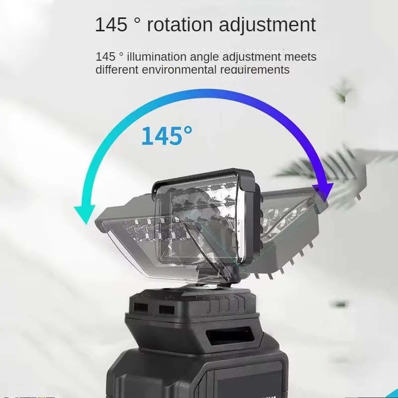 OUTLULU LED الأضواء المحمولة اللاسلكي يده ضوء للعمل في الهواء الطلق الصيد الطوارئ 3/4/5/8 بوصة يناسب بطارية ديوالت 18 فولت