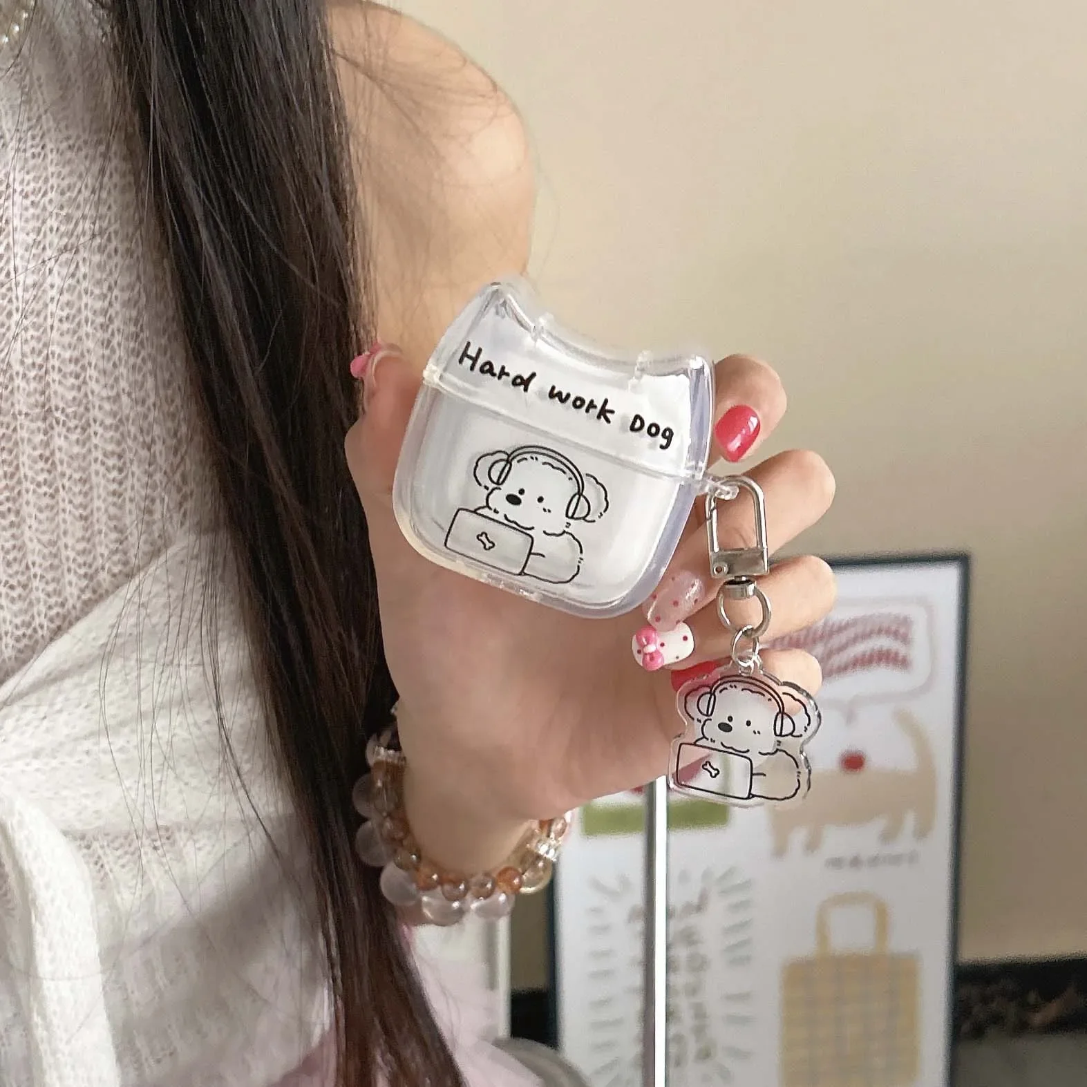 

For Apple Airpods 1 3 2 Pro 2nd 4 Earphone Case Cartoon Funny Lovely Dog Cat Puppy Pendant Capa Wireless Bluetooth Charging Box
