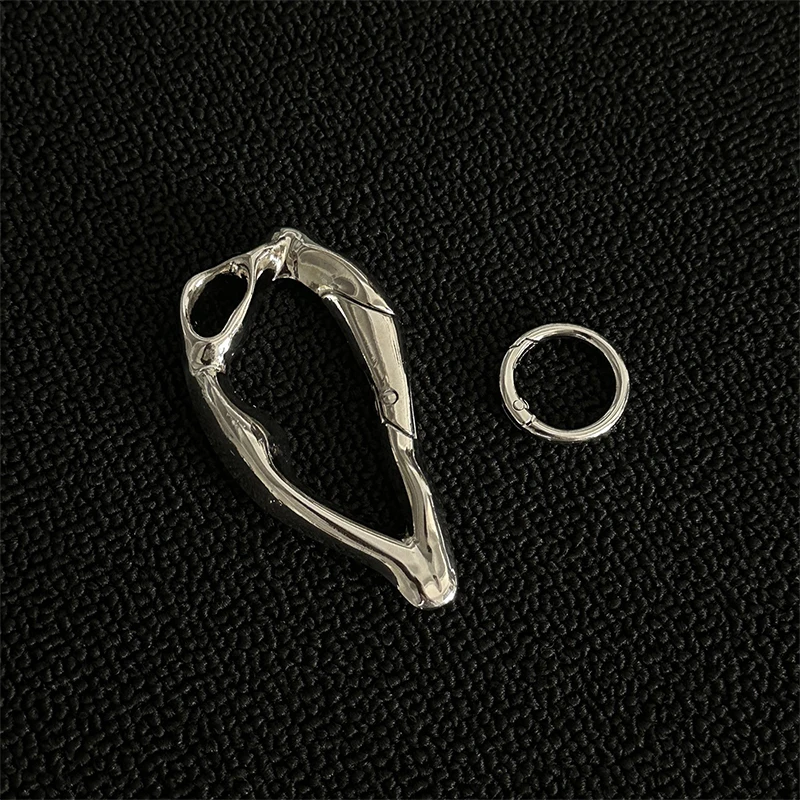 Special-Shaped Metal Carabiner Keychain Multifunctional Mountaineering Car Key Ring Gothic Backpack Waist Hanging Decor DIY Y2K