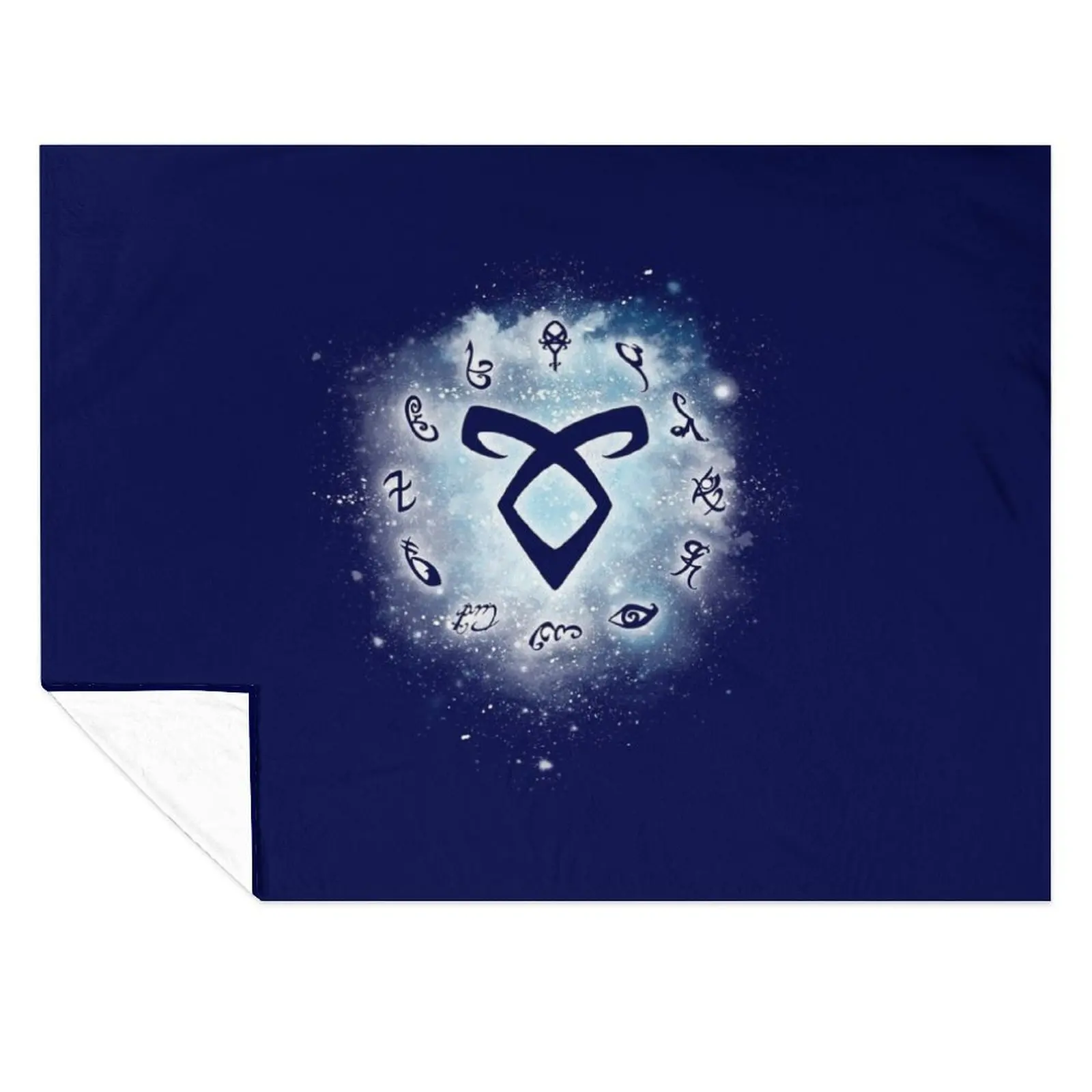 

The Shadow Runes Throw Blanket Bed Fashionable Luxury Multi-Purpose Blankets