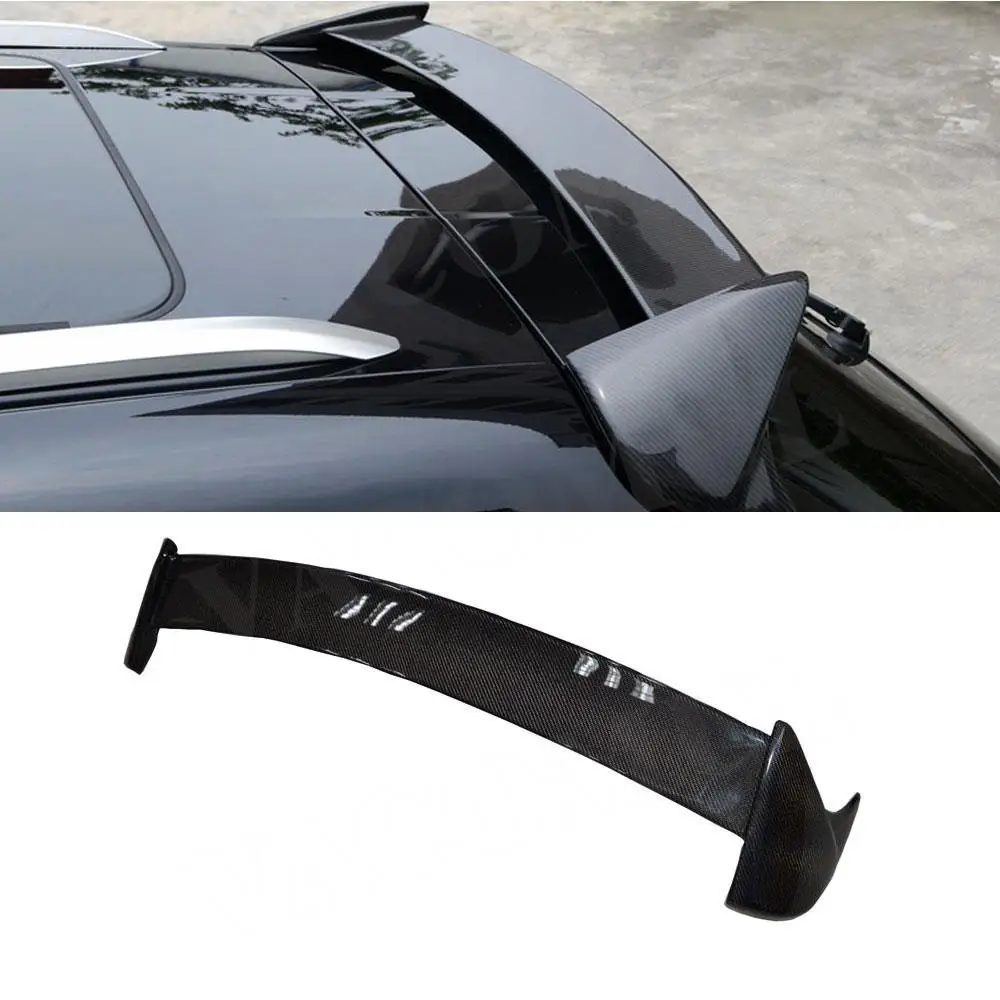 VACOMUL Carbon Fiber Car Rear Roof Trunk Spoiler Wing Bodykits Trims for Porsche Macan 2019 + Rear Roof Spoiler Car Modification