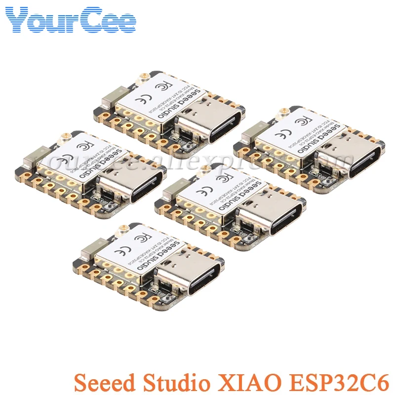 10pcs/1pc Seeed Studio XIAO ESP32C6 ESP32 WiFi 6+Bluetooth-compatible Ble 5 Supports Zigbee Matter Wireless Development Board