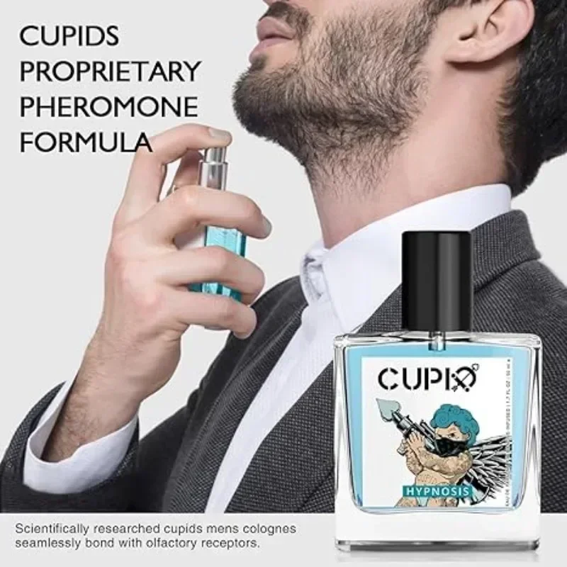 Cupido Original para Hombre, feromonas, Colonia duradera, fragancia rica hipnótica madura, Perfume para Hombre de alta calidad, Spray corporal